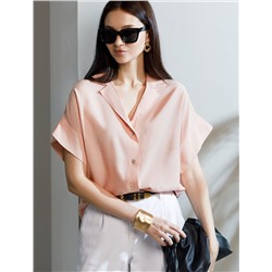 Блузка с коротким рукавом из вискозы с лиоцеллом