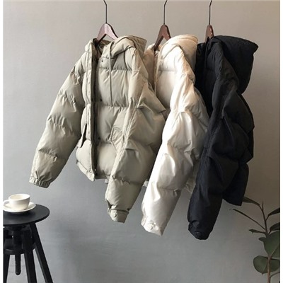 Женская короткая хлопковая куртка с капюшоном YANSO*O