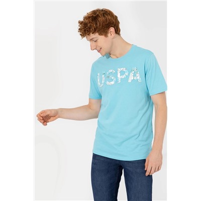 Erkek Turkuaz Bisiklet Yaka Tişört