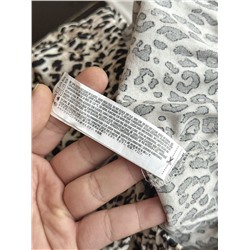 Женские хлопковые брюки с леопардовым принтом