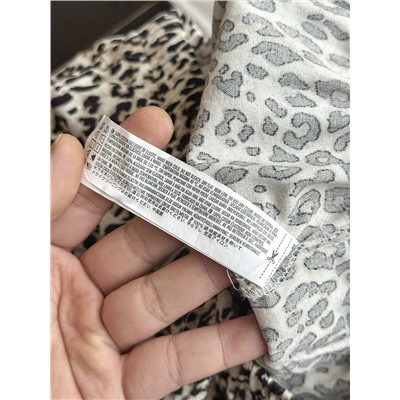 Женские хлопковые брюки с леопардовым принтом