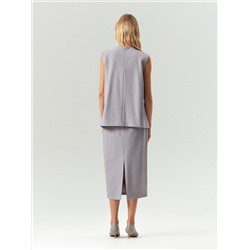 Топ из костюмной ткани с поясом, B3152/piter