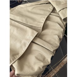 Женский короткий тренч/куртка свободного кроя из саржевой ткани ЗАР*А