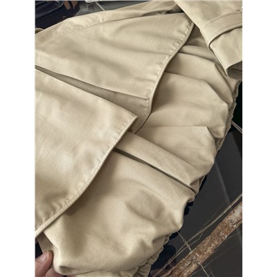 Женский короткий тренч/куртка свободного кроя из саржевой ткани ЗАР*А