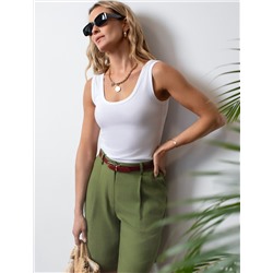 Топ облегающий из премиального хлопка с эластаном