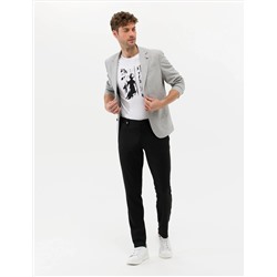 Gri Spor Keten Karışımlı Blazer Ceket