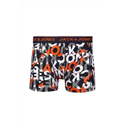 Jack & Jones Erkek 3'lü Karışık Boxer Paketi - Logo