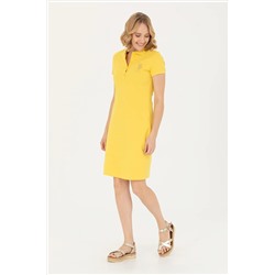 Kadın Sarı Örme Elbise