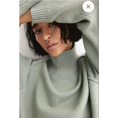 Женский свитер приятного мятного цвета Н*М