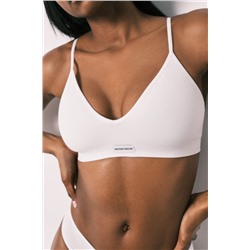 AIRY Sujetador top triangular seamless blanco
