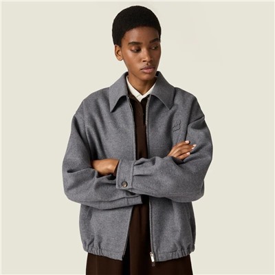 Женский шерстяной джемпер на молнии  MiuMi*u