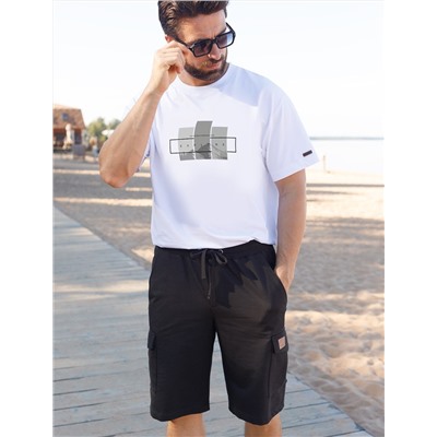 Шорты-карго из легкого футера