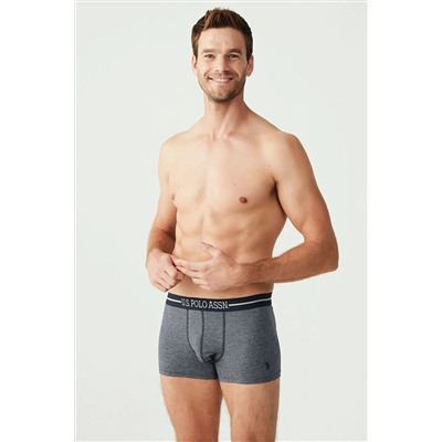 U.S. Polo Assn. U.S. Polo Assn. Erkek 3’lü Boxer Set – Lacivert & Melanj - Lacivert - ILC2.80S30Q6-OLA