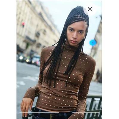 Изысканная водолазка из шелкового эластичного трикотажа