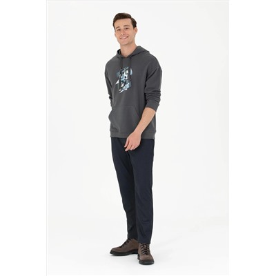 Erkek Lacivert Kanvas Pantolon