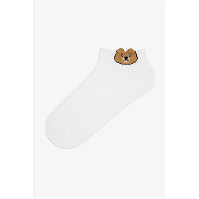 Penti 3 Çift Pamuklu Teddy Bear Ayı Desenli Patik Çorap