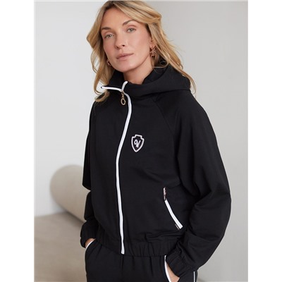 Худи на молнии из петельчатого футера двухнитки с эластаном без начеса