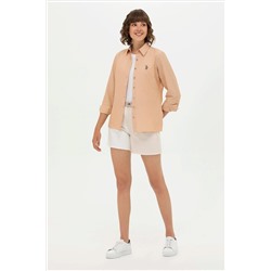 Kadın Krem Jean Şort