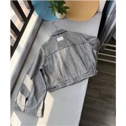 Женская джинсовая куртка с широкими рукавами АРМАН*И