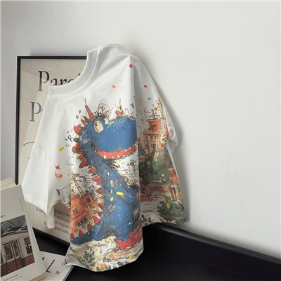 Хлопковая футболка для мальчиков