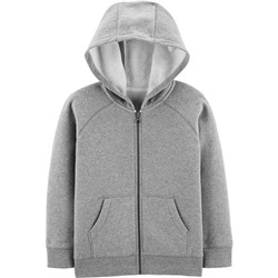 Zip-Up Fleece-Lined Hoodie