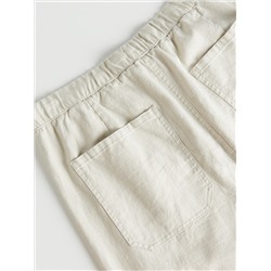 Hose im Loose-Fit aus Leinenmischung