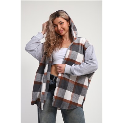 Рубашка толстовка на молнии женская РТЖКК-01