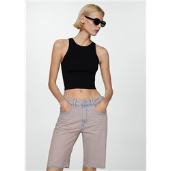 Bermudas vaqueras rectas