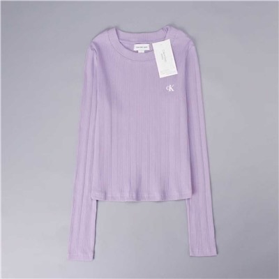 Женская эластичная рубашка с круглым вырезом и длинными рукавами СК