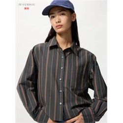Camisa oxford oversize rayas