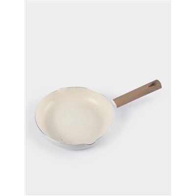 Сковорода, 24 см, с покрытием, алюминий, молочная, Palisander