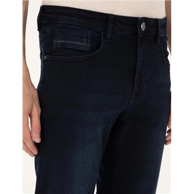 Koyu Lacivert Slim Fit Jean Pantolon