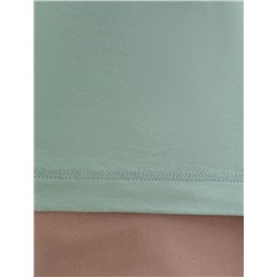 Футболка полуприлегающего кроя с принтом из премиального хлопка