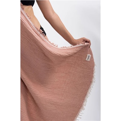BAYRAK HOME COLLECTION Çok Amaçlı %100 Organik Müslin Peştemal, Plaj Havlusu