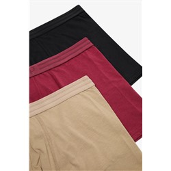 Penti Erkek Pamuklu Basic Çok Renkli 3lü Boxer