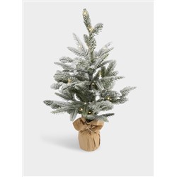 Ель искусственная, 60 см, в крафте, с подсветкой, полиэтилен, Interior natural