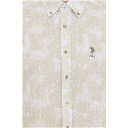 Erkek Haki Uzun Kollu Gömlek