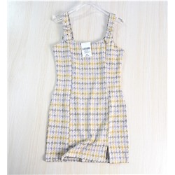 Женское элегантное платье с узором «гусиная лапка»