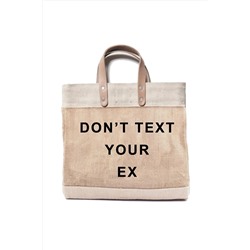 Moncvas, Don't Text Your Ex Jüt Hasır El Çantası