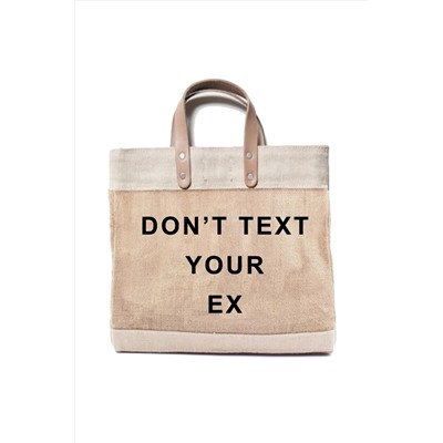 Moncvas, Don't Text Your Ex Jüt Hasır El Çantası