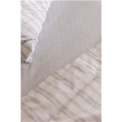 Avery King Size %100 Pamuk Ranforce Baskılı Nevresim Takımı - Mavi/Sarı