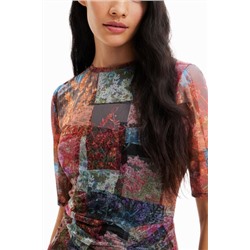 Vestido corto bosque