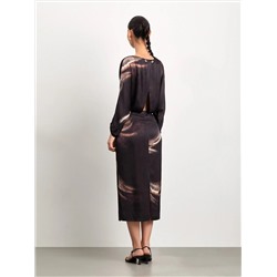 Платье-футляр с вырезом на спине, PL1584/flow