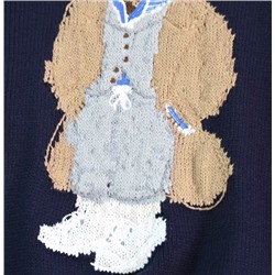 Свитер из хлопка с мультяшным медведем  РАЛЬ*Ф Л