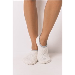 Calcetines slip on Smiley beige