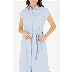 Kadın Mavi Dokuma Elbise