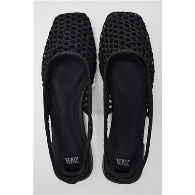 BRAIDED SLINGBACK BALLET FLATS