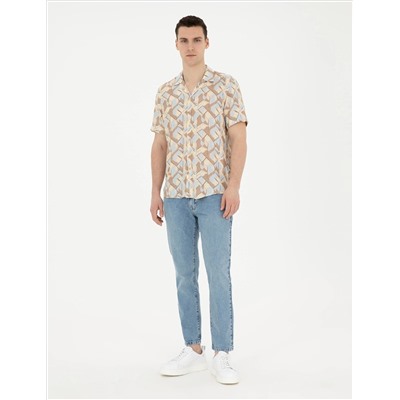 Açık Mavi Tapered Fit Jean Pantolon