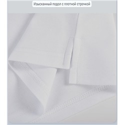 Детская хлопоковая футболка -поло с контрастной внутренней отделкой