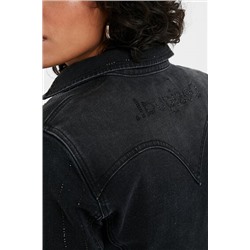 Chaqueta vaquera slim lentejuelas